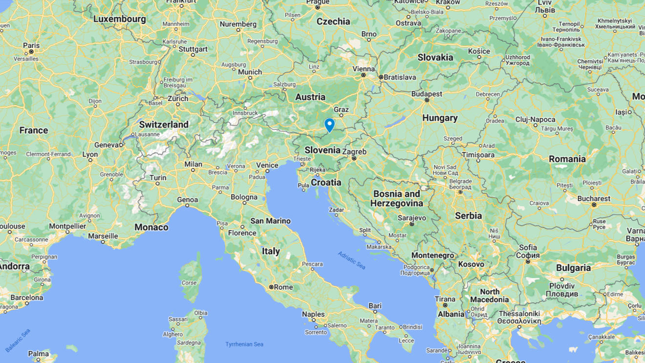 Google route map Cycling Holidays Slovenia